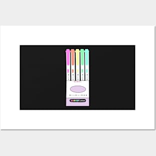 Mildliner Highlighters Posters and Art